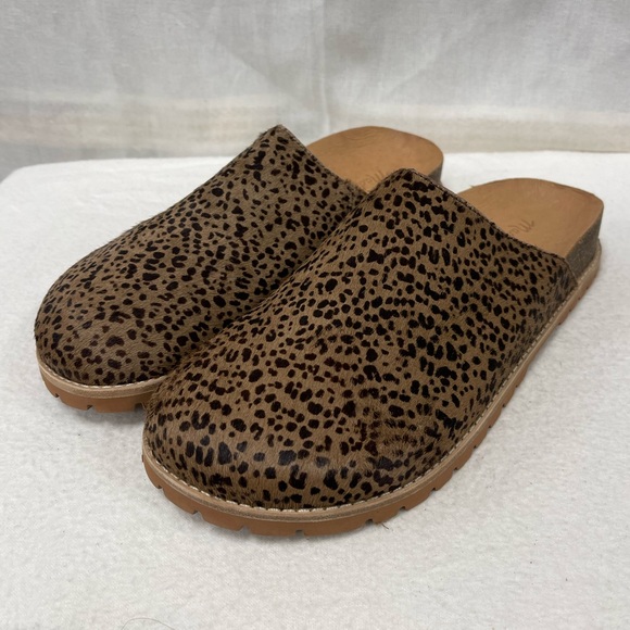 Madewell The Layne Clog Mule in Calf Hair in Pecan Shell Multi Brown size 8 NEW - Picture 4 of 10